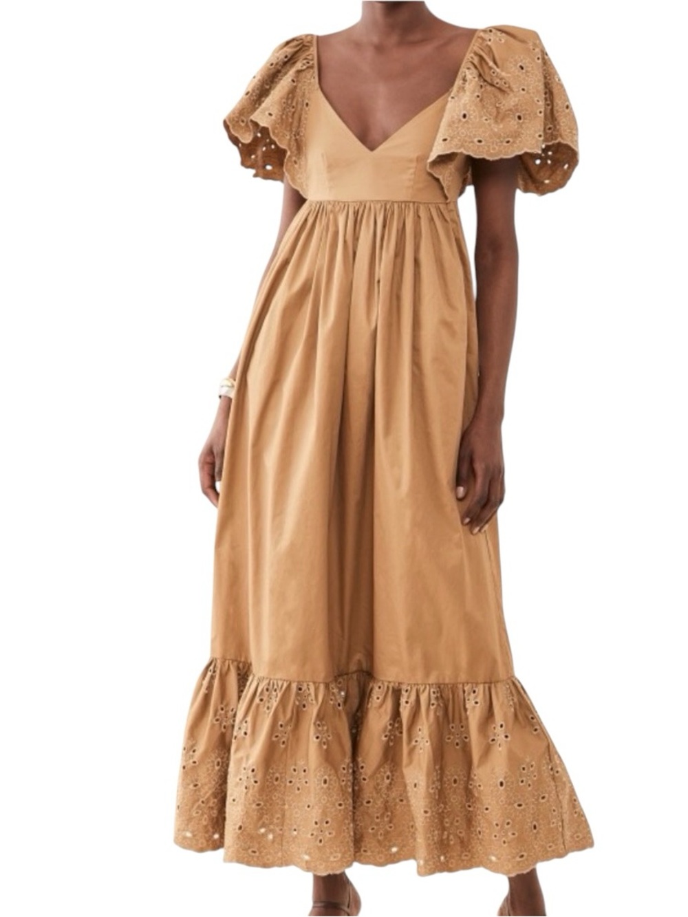 En Saison Barnette eyelet maxi dress XS